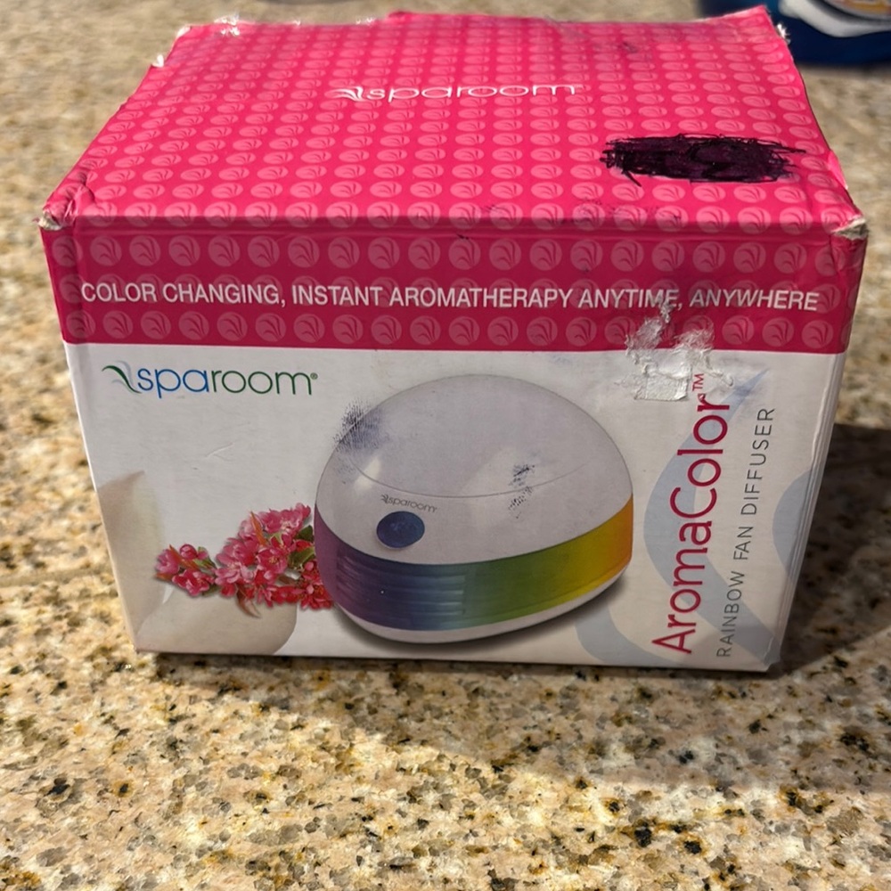 Sparoom | AromaColor Rainbow Fan Diffuser | Color Changing Instant Aromatherapy